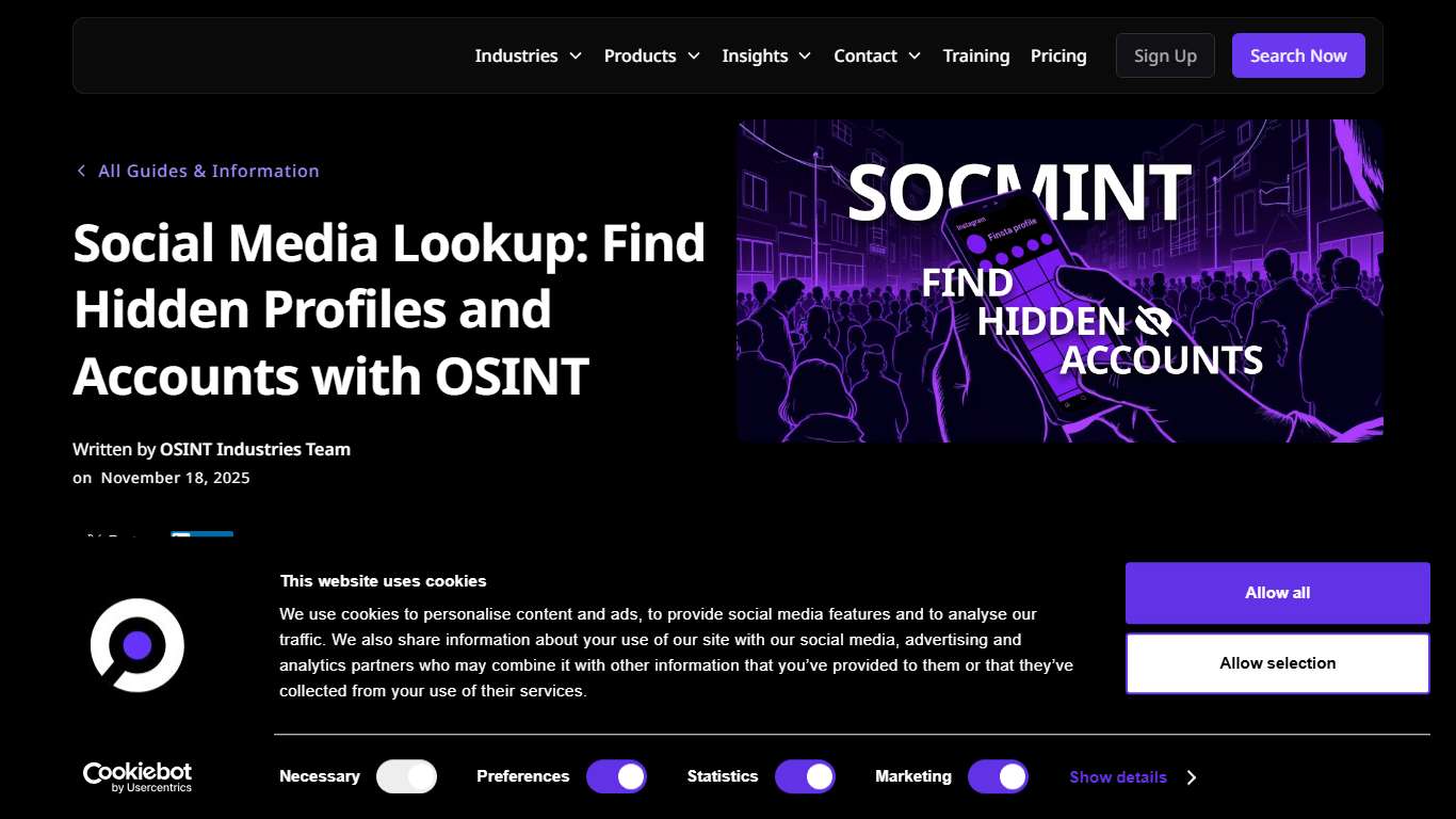 Social Media Lookup: Find Hidden Profiles and Accounts with OSINT