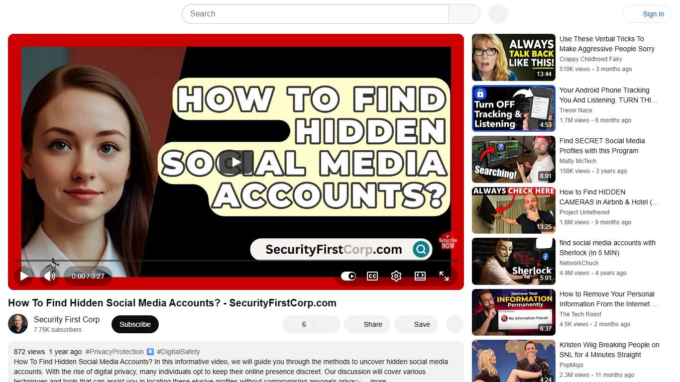 How To Find Hidden Social Media Accounts? - SecurityFirstCorp.com - YouTube